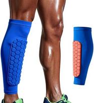 Men Women Teens Football Ski Shin Guards Breathable Elastic Honeycomb Pads Thickened Sleeve Impact Protection Comfort