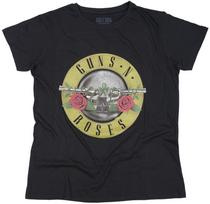 Guns N Roses Classic Bullet Logo Ladies T Shirt Official Licensed Rock Tee New M