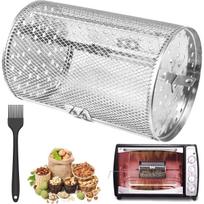 Stainless Steel Rotisserie Grill Basket Fry Cage Drum Rack For Coffee Bean Oven Roaster sidabras