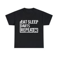 Eat Sleep Darts Graphic Tee Shirt, S-5XL M