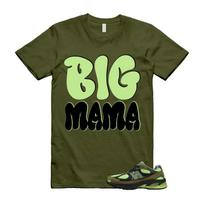 2010 Sea Moss Afterglow Olive Green Black T Shirt Match MAMA S