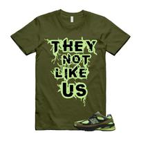 2010 Sea Moss Afterglow Olive Green Black T Shirt Match US S