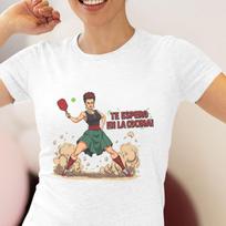 Frida Kahlo Pickleball Tee | Te Espero en la Cocina | Funny Dinking Shirt M