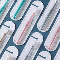 RAOYI Ultra-Soft Wide-Head Adult Toothbrush, 8-Pack rožinė