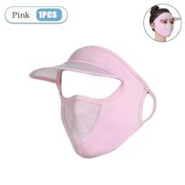 1-20PCS UV Protection Full Face Mask Summer Breathable with Cap Stretchy Skin Fit for Cycling Camping Outdoor