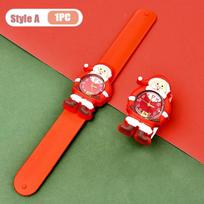 Christmas Slap Wristband Electronic Watch for Kids Fun Toy Bracelet Holiday Gift and Decoration Perfect for Christmas Party