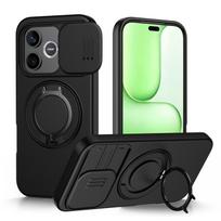 Slide Camera Lens Protector Case for Honor 600 Lite Phone Case Built-in 360° Rotatable Ring Kickstand for Honor 600 Lite juoda