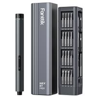 Fanttik E1 Max Electric Precision Screwdriver Precision Screwdriver Torque LED DIY Repair Tool Set 50-in-1 Set, 2-Stage 3N.m, Pen-Style, Pop-Up Case, pilka spalva