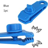 Camps Kit Caravan Jaw Grip Tarp Clips Camping Tent Holder Windproof Clip Hook Canvas Tighten tool 1pc mėlyna