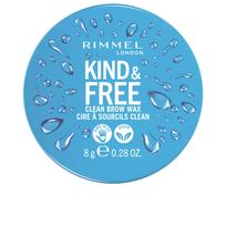 Antakių vaškas Rimmel London Kind & Free, 8 g, skaidri sp. 001 clear
