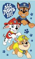 Vaikiškas rankšluostis Paw Patrol Boys, įvairių spalvų, 50 cm x 30 cm