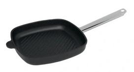 Keptuvė AMT Gastroguss Grill E264G-E-Z4, Ø 26 cm, aliuminis/nerūdijantysis plienas