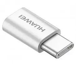 Huawei USB adapteris USB Type C (kištukas) į Micro-USB Type B (lizdas) USB 2.0 baltas