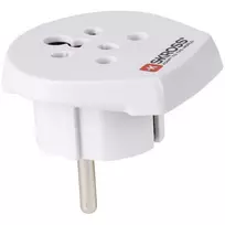 SKROSS kelioninis adapteris Indija-Izraelis-Danija į Europą – maitinimo kištuko adapteris – tipas K, D, H (W)