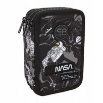 Penalas, su priedais CoolPack Jumper 3 Nasa, 19.5 cm x 12.5 cm, balta sp./juoda sp./pilka sp.