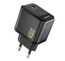 Sieninis įkroviklis Dudao A28 45W GaN USB-C, juodas – vieno prievado greitasis įkroviklis