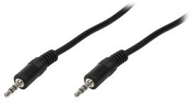 Laidas Logilink 3.5 mm / 3.5mm 3.5 mm male, 3.5 mm male, 3 m, juoda sp.