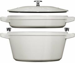 Puodų rinkinys Zwilling Staub La Cocotte 40508-385-0, Ø24 cm, 1.9 - 4.2 l, balta sp.