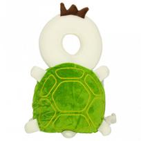 Priedas, galvos apsaugos pagalvėlė mokymuisi vaikščioti Turtle, 8 cm x 37 cm, balta sp./žalia sp.