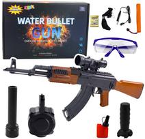 Žaislinis vandens šautuvas, su priedais Lean Toys Water Bullet, 96 cm Juoda sp.
