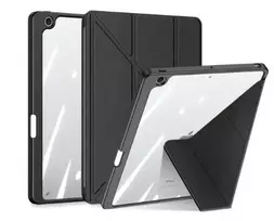 Dux Ducis Magi Case for iPad 10.9 2022 (10th Generation) Cover with Stylus Holder Smart Cover Stand Black