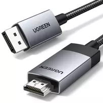 UGREEN DP119 DisplayPort į HDMI laidas 2m 4K 60Hz Pilka