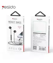 YESIDO YH48 Aliuminio lydinio ausinės su nuotolinio valdymo pulteliu ir Lightning jungtimi, juodos