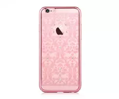 Devia Apple iPhone 7 Plus Baroque su Swarovski kristalais – apsauginis dėklas rožinio aukso spalvos