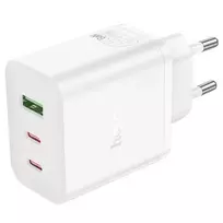Hoco N51 Scenery PD65W (2C1A) GaN Charger EU Plug White