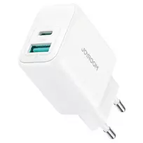Joyroom 20W Dual-Port (USB-A + USB-C) Charger EU Plug White