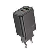 Hoco N61 Gentle PD20W+QC3.0 įkroviklis (EU) Juodas