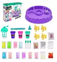 Kiddyz DIY Slime Factory: Didelis rinkinys su blizgučiais ir figūrėlėmis gleivėms gaminti
