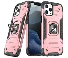 Wozinsky Apple iPhone 13 Pro Ring Armor Case Kickstand Tough Rugged Pink