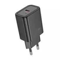 Hoco N63 Gentle PD30W+QC3.0 Įkroviklis (ES) Juodas