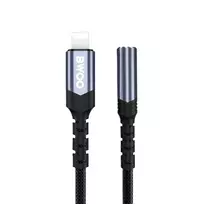 BWOO Adapter AUX 3.5mm - Lightning Black BZ48