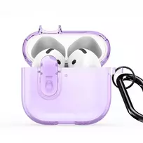 Dux Ducis Apple AirPods 4 PECL Series PC+TPU Cover with Hook Purple