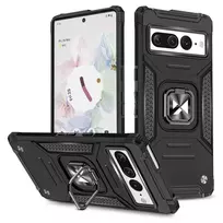 Wozinsky Ring Armor Case, Google Pixel 7 Pro dėklas, šarvuotas, su magnetiniu laikikliu, juodas