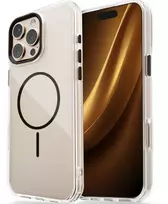 iLike Apple iPhone 17 Pro 6.3 inch Clear Thin Mag Case Transparent Black
