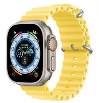 Dux Ducis Silicone Watch Strap for Apple Watch 8/7/6/5/4/3/2/SE (38/40/41mm) - Geltona