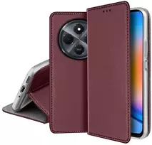 iLike Smart Magnetic Case, skirtas Xiaomi Redmi 14C 4G/14C 5G/Redmi A4/POCO C75 - Burgundy