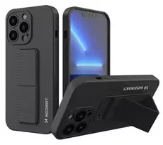 Wozinsky Silicone Case with Kickstand for Apple iPhone 13 Pro, Black