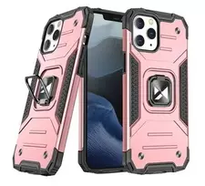 Wozinsky Apple iPhone 13 Pro Max Ring Armor Case Kickstand Tough Rugged Pink