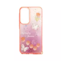 iLike Samsung Galaxy A55 Epoxy Cartoon Cover Light Pink