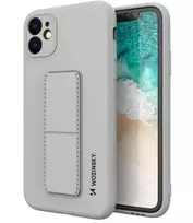 Wozinsky Apple iPhone 12 Pro Max Kickstand Case Silicone Case with Stand sidabrinis