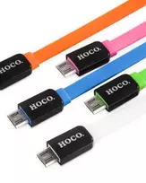 Hoco UPM02 Colorful Micro USB kabelis rožinis 1m