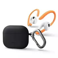 UNIQ Uniq Nexo Dėklas AirPods 3 su Ausų Kabliukais Silikoninis - Pilka