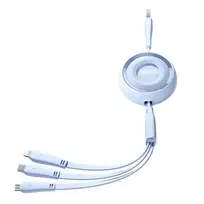 JOYROOM 3-in-1 Colorful USB to USB-C/Lightning/Micro USB Cable 3.5A, 1m (Blue)