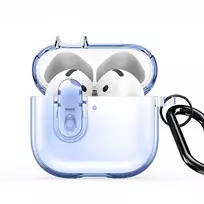 Dux Ducis Apple AirPods 4 PECL Series PC+TPU Cover with Hook Blue