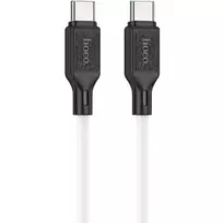 Hoco X90 Cool 60W Silikoninis Įkrovimo ir Duomenų Laidas Type-C į Type-C Baltas
