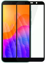iLike Huawei Y5p 2.5D Curved Edge Tempered Glass Screen Protector - Black Frame Full Glue